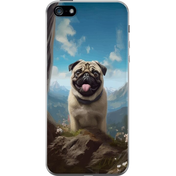 Mobilskal till Apple iPhone 5 med Glad Hund motiv i gruppen SMARTPHONE & SURFPLATTOR / Mobilskydd / Apple / iPhone 5/5S/SE hos TP E-commerce Nordic AB (A51125)
