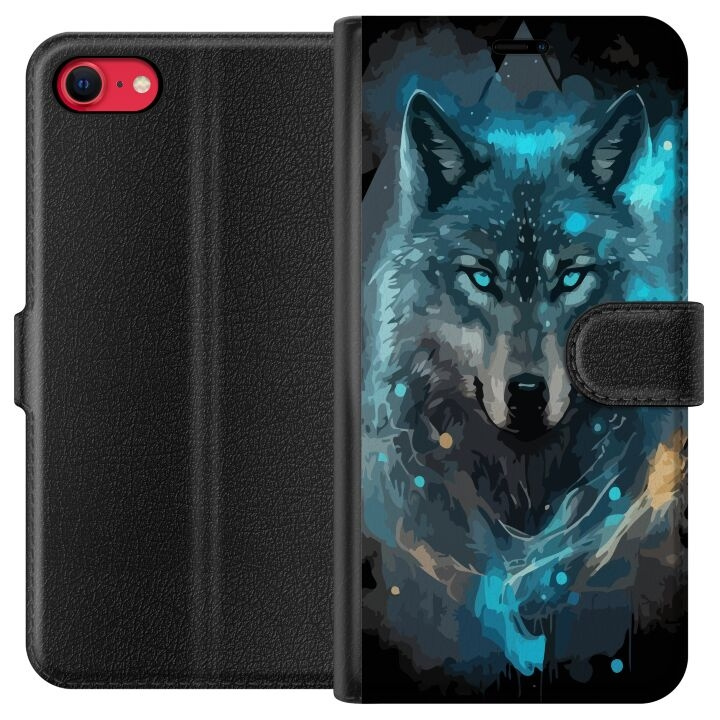 Plånboksfodral till Apple iPhone 7 med Varg motiv i gruppen SMARTPHONE & SURFPLATTOR / Mobilskydd / Apple / iPhone 7 hos TP E-commerce Nordic AB (A51382)