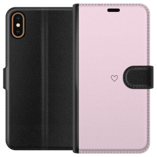 Plånboksfodral till Apple iPhone X med Hjärta motiv