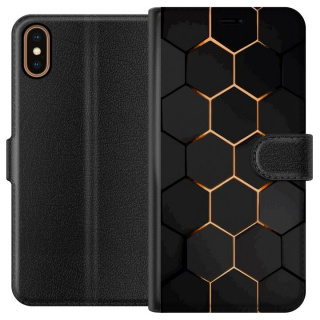 Plånboksfodral till Apple iPhone X med Lyxigt Mönster motiv