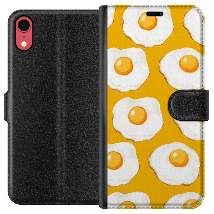 Plånboksfodral till Apple iPhone XR med Stekt ägg motiv i gruppen SMARTPHONE & SURFPLATTOR / Mobilskydd / Apple / iPhone XR hos TP E-commerce Nordic AB (A51811)