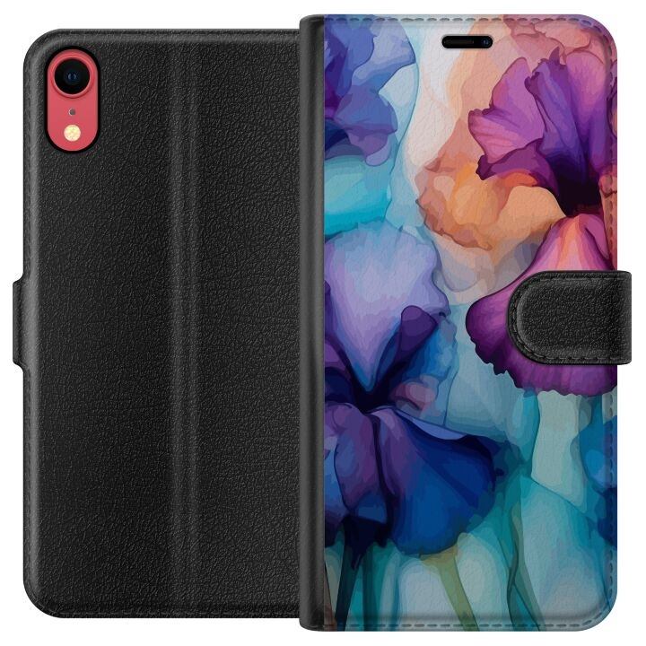 Plånboksfodral till Apple iPhone XR med Magiska blommor motiv i gruppen SMARTPHONE & SURFPLATTOR / Mobilskydd / Apple / iPhone XR hos TP E-commerce Nordic AB (A51812)