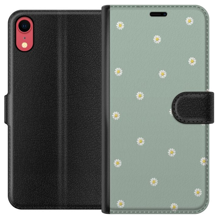 Plånboksfodral till Apple iPhone XR med Prästkragar motiv i gruppen SMARTPHONE & SURFPLATTOR / Mobilskydd / Apple / iPhone XR hos TP E-commerce Nordic AB (A51813)