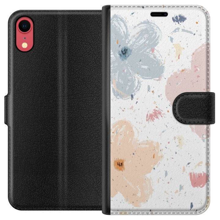 Plånboksfodral till Apple iPhone XR med Blommor motiv i gruppen SMARTPHONE & SURFPLATTOR / Mobilskydd / Apple / iPhone XR hos TP E-commerce Nordic AB (A51821)