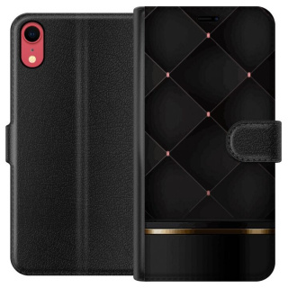 Plånboksfodral till Apple iPhone XR med Lyxig linje motiv