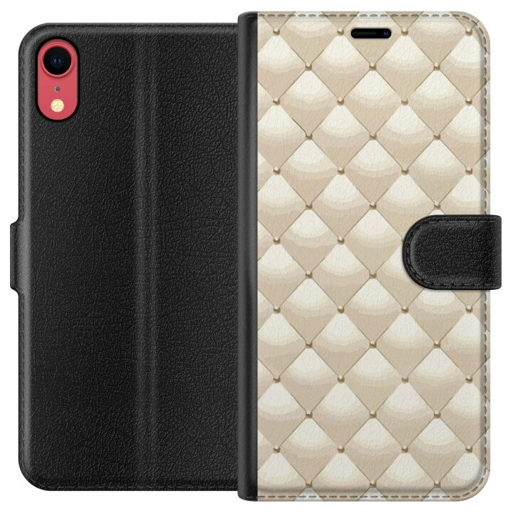 Plånboksfodral till Apple iPhone XR med Guldglans motiv i gruppen SMARTPHONE & SURFPLATTOR / Mobilskydd / Apple / iPhone XR hos TP E-commerce Nordic AB (A51835)