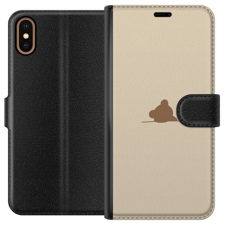 Plånboksfodral till Apple iPhone XS med Nalle motiv i gruppen SMARTPHONE & SURFPLATTOR / Mobilskydd / Apple / iPhone X/XS hos TP E-commerce Nordic AB (A51883)