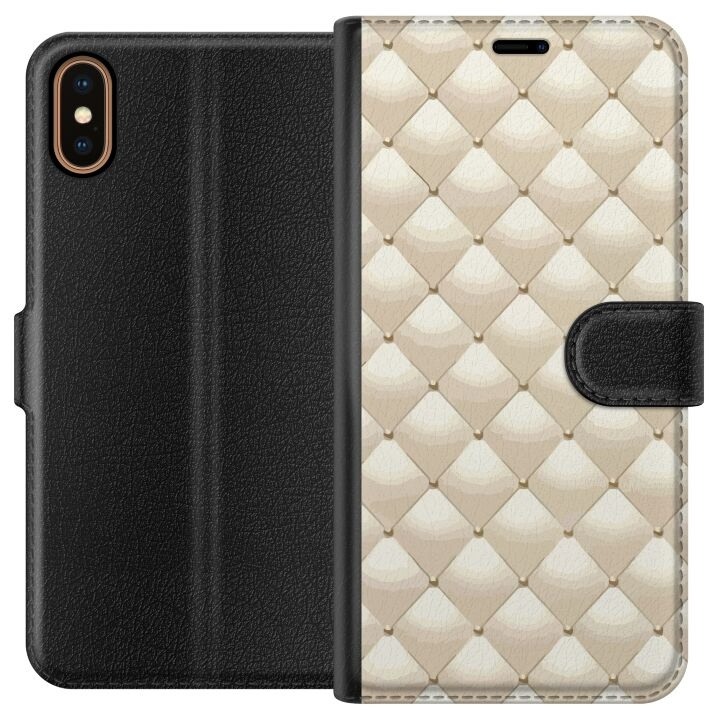 Plånboksfodral till Apple iPhone XS med Guldglans motiv i gruppen SMARTPHONE & SURFPLATTOR / Mobilskydd / Apple / iPhone X/XS hos TP E-commerce Nordic AB (A51889)