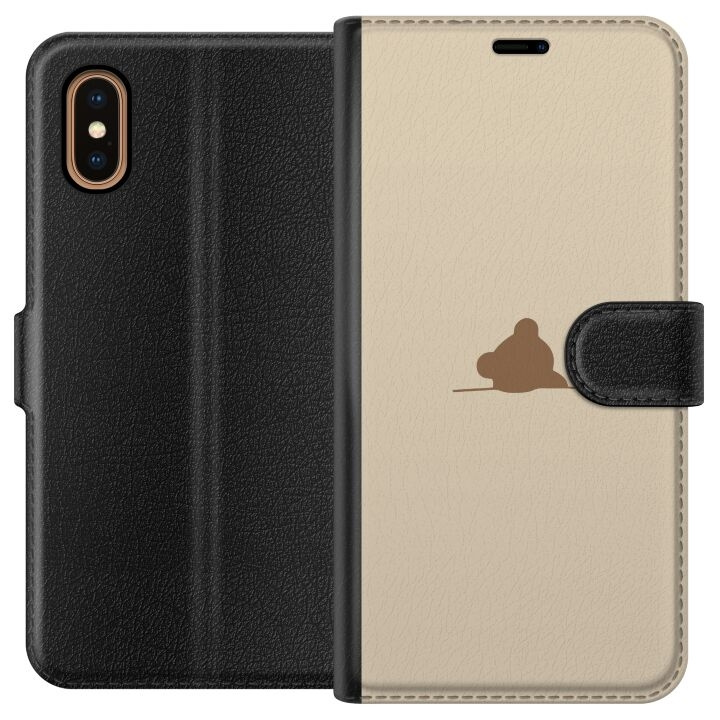 Plånboksfodral till Apple iPhone XS Max med Nalle motiv i gruppen SMARTPHONE & SURFPLATTOR / Mobilskydd / Apple / iPhone XS Max hos TP E-commerce Nordic AB (A51937)