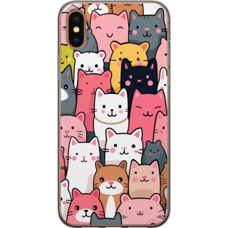 Mobilskal till Apple iPhone XS Max med Kattmönster motiv