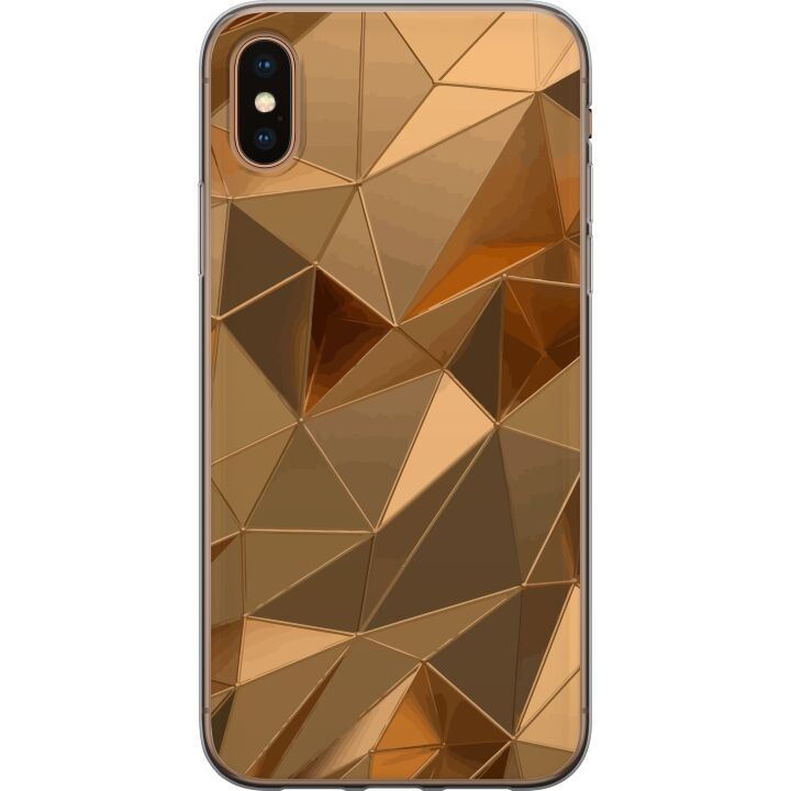 Mobilskal till Apple iPhone XS Max med 3D Guld motiv i gruppen SMARTPHONE & SURFPLATTOR / Mobilskydd / Apple / iPhone XS Max hos TP E-commerce Nordic AB (A51968)