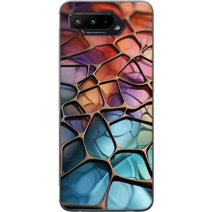Mobilskal till Asus ROG Phone 5 med Metalliskt mönster motiv i gruppen SMARTPHONE & SURFPLATTOR / Mobilskydd / Asus hos TP E-commerce Nordic AB (A51981)