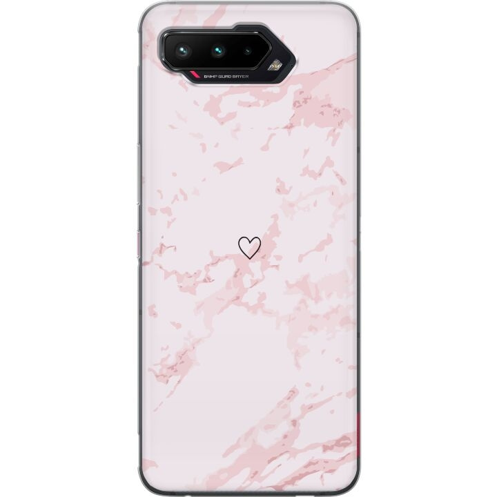 Mobilskal till Asus ROG Phone 5 med Rosa Hjärta motiv i gruppen SMARTPHONE & SURFPLATTOR / Mobilskydd / Asus hos TP E-commerce Nordic AB (A51994)