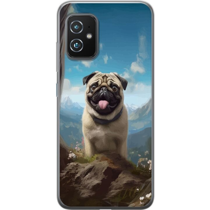 Mobilskal till Asus Zenfone 8 med Glad Hund motiv i gruppen SMARTPHONE & SURFPLATTOR / Mobilskydd / Asus hos TP E-commerce Nordic AB (A52043)