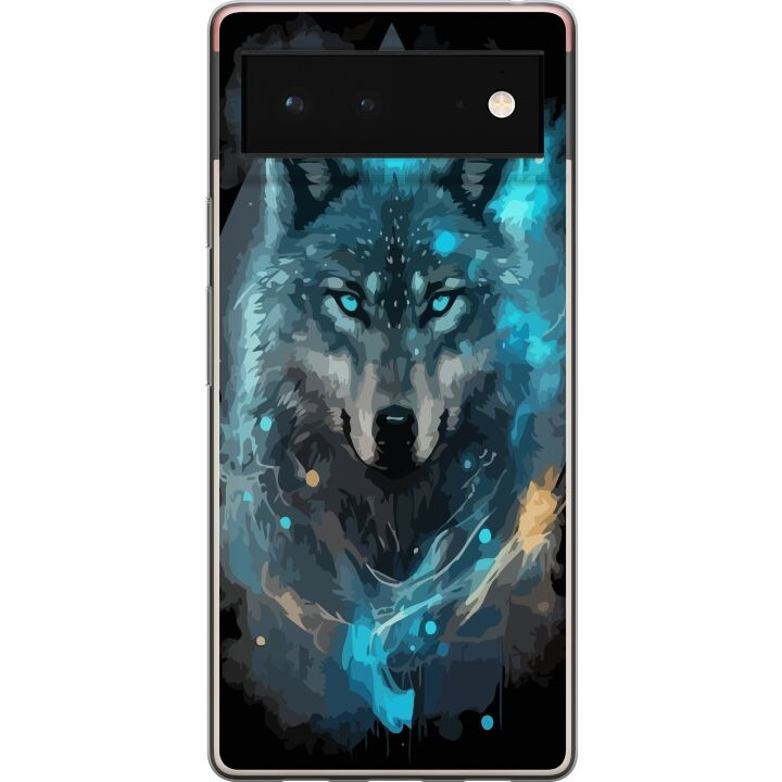 Mobilskal till Google Pixel 6 med Varg motiv i gruppen SMARTPHONE & SURFPLATTOR / Mobilskydd / Google hos TP E-commerce Nordic AB (A52084)