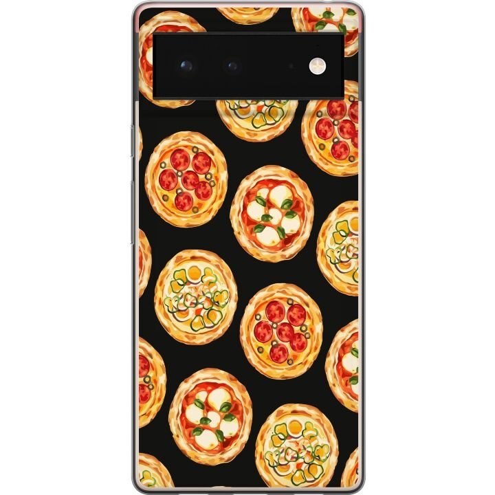 Mobilskal till Google Pixel 6 med Pizza motiv i gruppen SMARTPHONE & SURFPLATTOR / Mobilskydd / Google hos TP E-commerce Nordic AB (A52092)