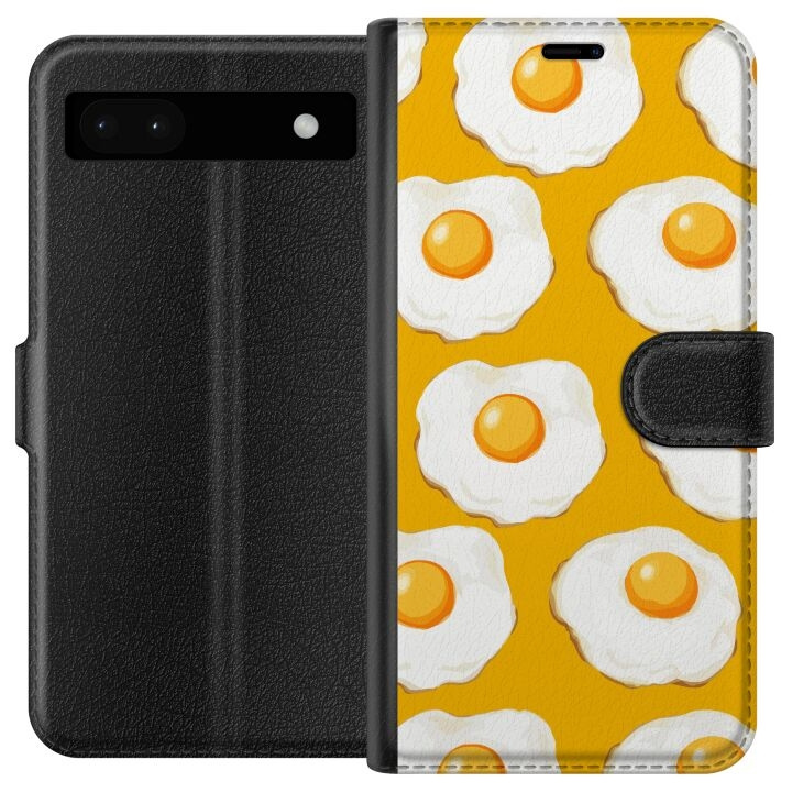 Plånboksfodral till Google Pixel 6a med Stekt ägg motiv i gruppen SMARTPHONE & SURFPLATTOR / Mobilskydd / Google hos TP E-commerce Nordic AB (A52108)