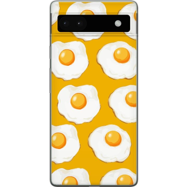 Mobilskal till Google Pixel 6a med Stekt ägg motiv i gruppen SMARTPHONE & SURFPLATTOR / Mobilskydd / Google hos TP E-commerce Nordic AB (A52135)