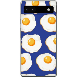 Mobilskal till Google Pixel 6a med Stekta ägg motiv
