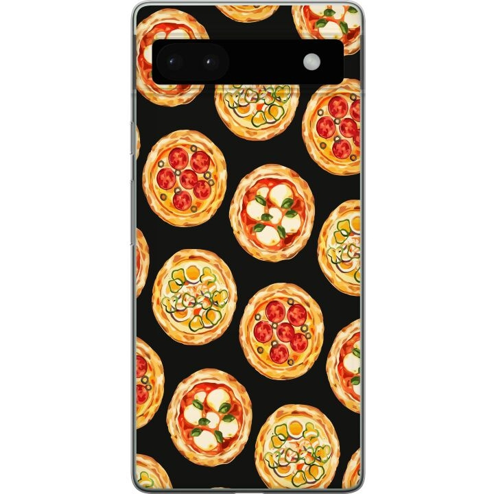 Mobilskal till Google Pixel 6a med Pizza motiv i gruppen SMARTPHONE & SURFPLATTOR / Mobilskydd / Google hos TP E-commerce Nordic AB (A52146)
