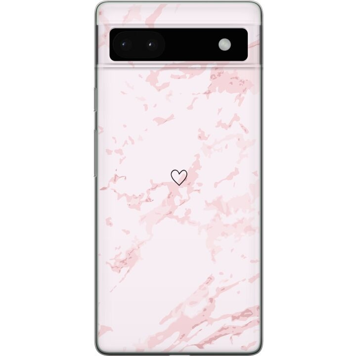 Mobilskal till Google Pixel 6a med Rosa Hjärta motiv i gruppen SMARTPHONE & SURFPLATTOR / Mobilskydd / Google hos TP E-commerce Nordic AB (A52156)