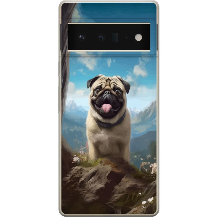 Mobilskal till Google Pixel 6 Pro med Glad Hund motiv i gruppen SMARTPHONE & SURFPLATTOR / Mobilskydd / Google hos TP E-commerce Nordic AB (A52178)