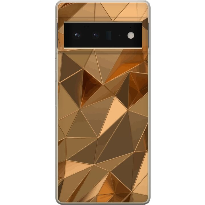 Mobilskal till Google Pixel 6 Pro med 3D Guld motiv i gruppen SMARTPHONE & SURFPLATTOR / Mobilskydd / Google hos TP E-commerce Nordic AB (A52184)