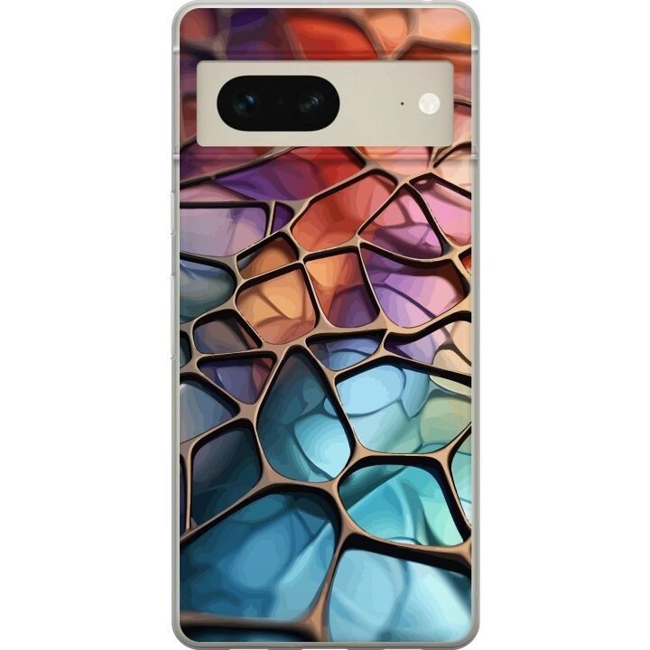 Mobilskal till Google Pixel 7 med Metalliskt mönster motiv i gruppen SMARTPHONE & SURFPLATTOR / Mobilskydd / Google hos TP E-commerce Nordic AB (A52197)
