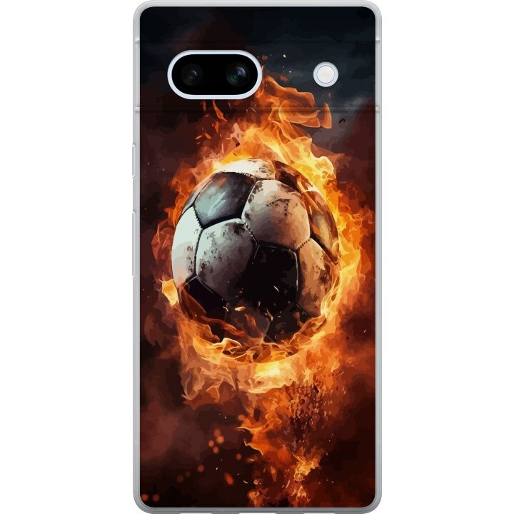 Mobilskal till Google Pixel 7a med Fotboll motiv i gruppen SMARTPHONE & SURFPLATTOR / Mobilskydd / Google hos TP E-commerce Nordic AB (A52262)