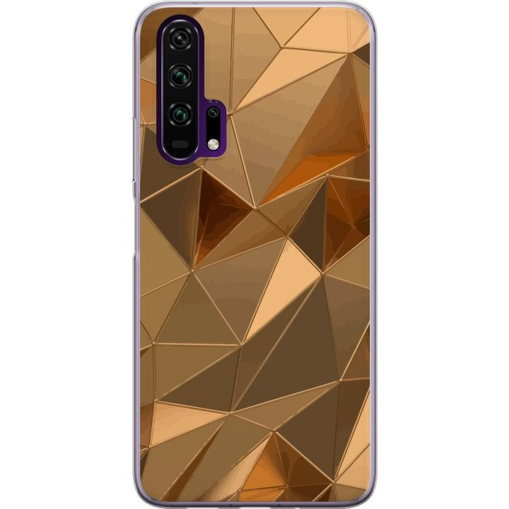 Mobilskal till Honor 20 Pro med 3D Guld motiv i gruppen SMARTPHONE & SURFPLATTOR / Mobilskydd / Huawei/Honor hos TP E-commerce Nordic AB (A52400)