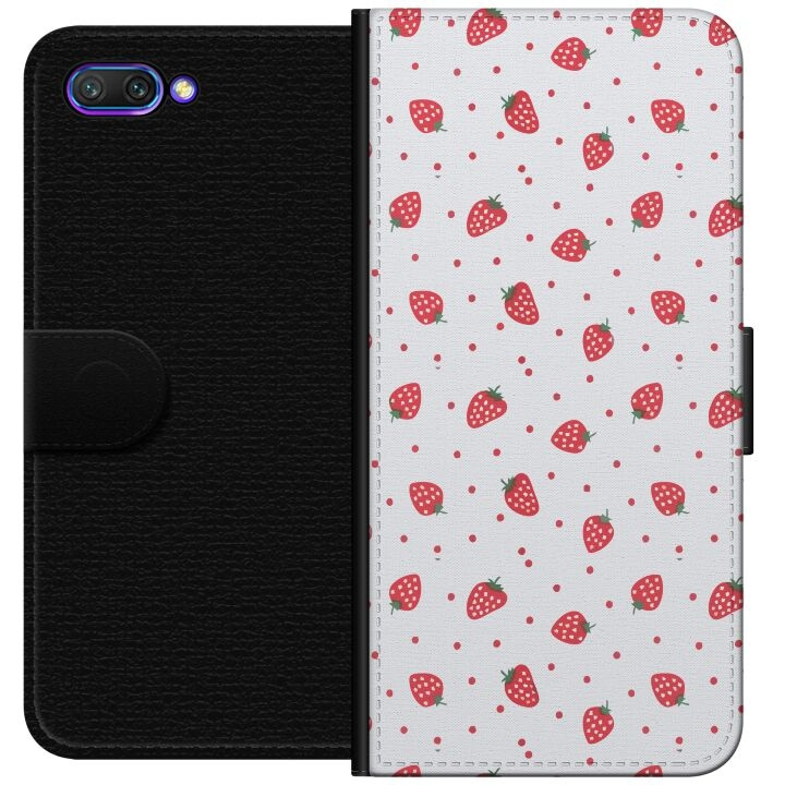 Plånboksfodral till Honor 10 med Jordgubbar motiv i gruppen SMARTPHONE & SURFPLATTOR / Mobilskydd / Huawei/Honor hos TP E-commerce Nordic AB (A52582)