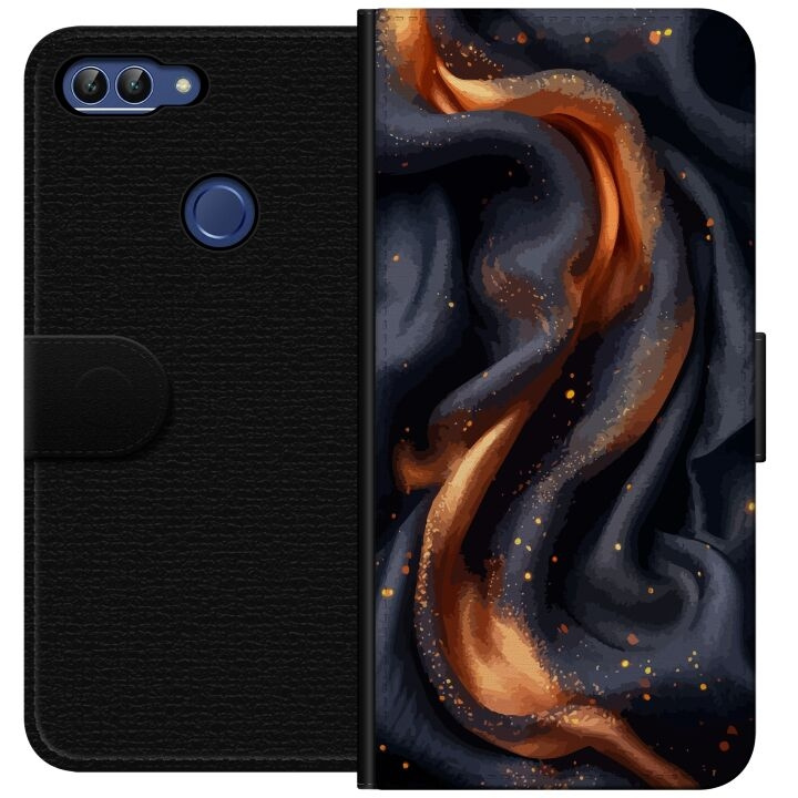 Plånboksfodral till Huawei P smart med Eldigt silke motiv i gruppen SMARTPHONE & SURFPLATTOR / Mobilskydd / Huawei/Honor hos TP E-commerce Nordic AB (A52620)