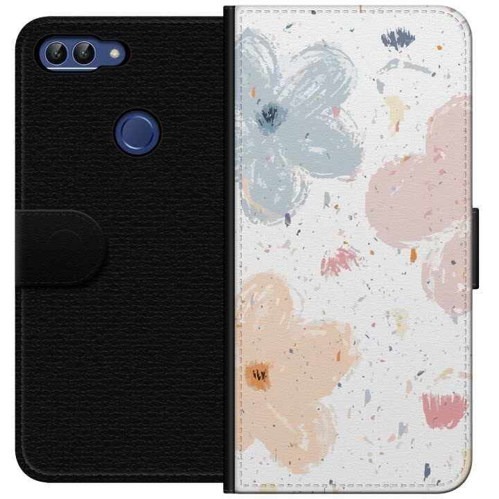 Plånboksfodral till Huawei P smart med Blommor motiv i gruppen SMARTPHONE & SURFPLATTOR / Mobilskydd / Huawei/Honor hos TP E-commerce Nordic AB (A52631)
