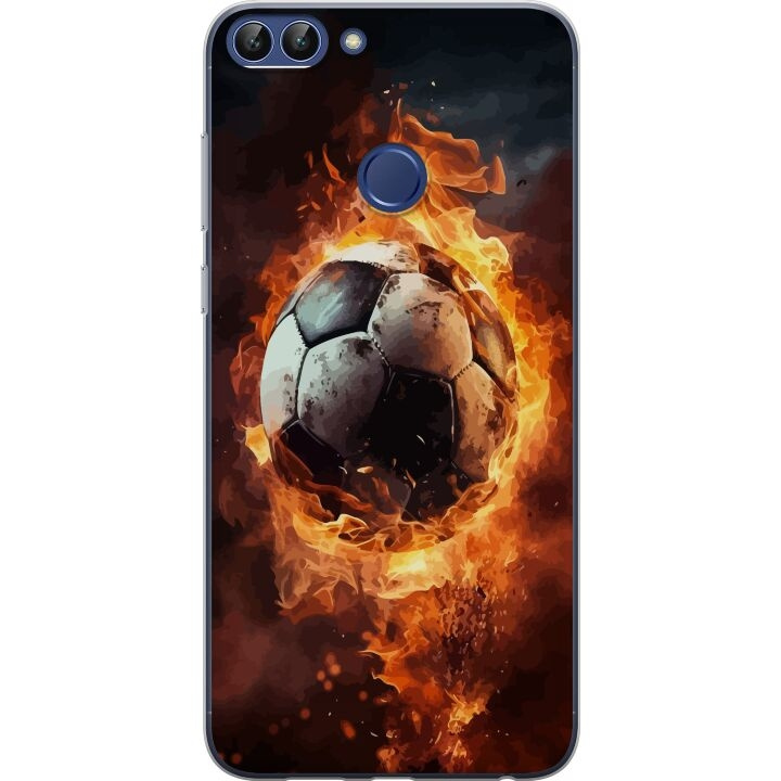 Mobilskal till Huawei P smart med Fotboll motiv i gruppen SMARTPHONE & SURFPLATTOR / Mobilskydd / Huawei/Honor hos TP E-commerce Nordic AB (A52667)