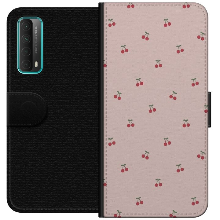 Plånboksfodral till Huawei P smart 2021 med Körsbär motiv i gruppen SMARTPHONE & SURFPLATTOR / Mobilskydd / Huawei/Honor hos TP E-commerce Nordic AB (A52680)