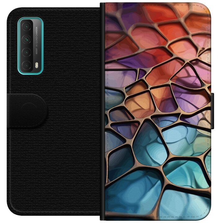 Plånboksfodral till Huawei P smart 2021 med Metalliskt mönster motiv i gruppen SMARTPHONE & SURFPLATTOR / Mobilskydd / Huawei/Honor hos TP E-commerce Nordic AB (A52683)