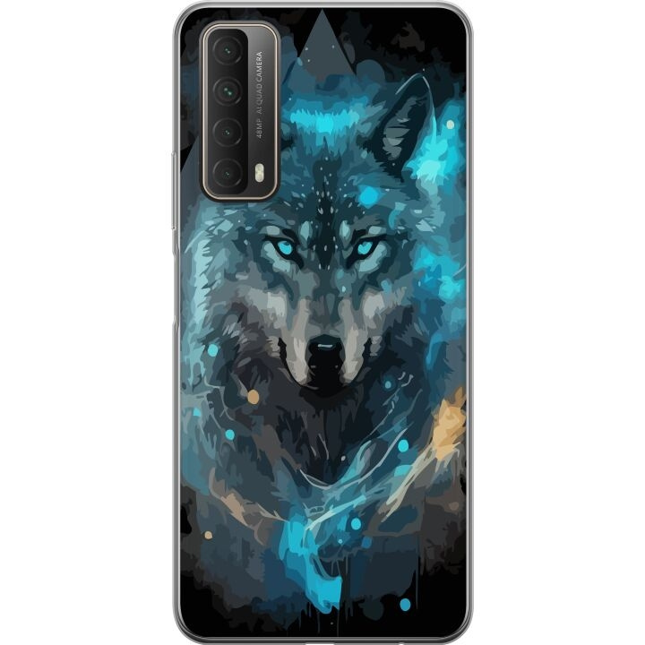 Mobilskal till Huawei P smart 2021 med Varg motiv i gruppen SMARTPHONE & SURFPLATTOR / Mobilskydd / Huawei/Honor hos TP E-commerce Nordic AB (A52705)