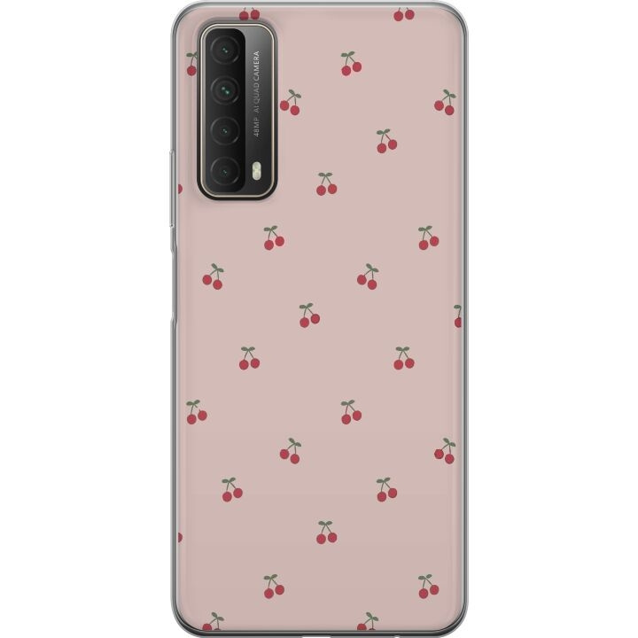 Mobilskal till Huawei P smart 2021 med Körsbär motiv i gruppen SMARTPHONE & SURFPLATTOR / Mobilskydd / Huawei/Honor hos TP E-commerce Nordic AB (A52707)