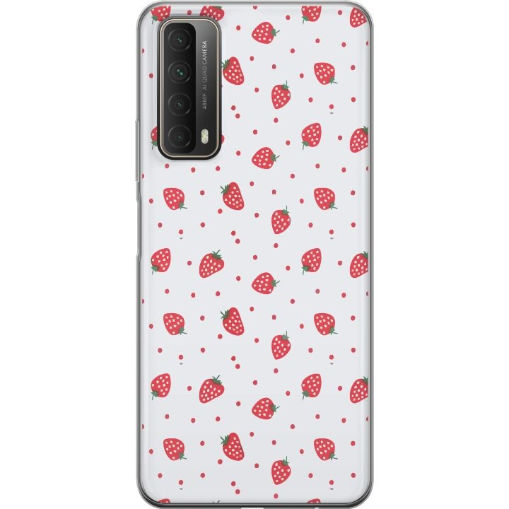 Mobilskal till Huawei P smart 2021 med Jordgubbar motiv i gruppen SMARTPHONE & SURFPLATTOR / Mobilskydd / Huawei/Honor hos TP E-commerce Nordic AB (A52717)