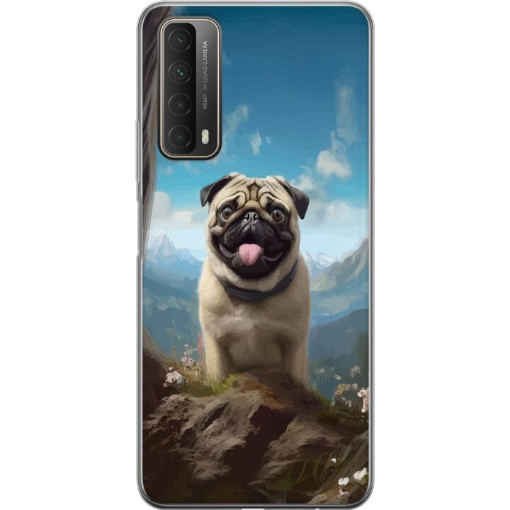 Mobilskal till Huawei P smart 2021 med Glad Hund motiv i gruppen SMARTPHONE & SURFPLATTOR / Mobilskydd / Huawei/Honor hos TP E-commerce Nordic AB (A52718)