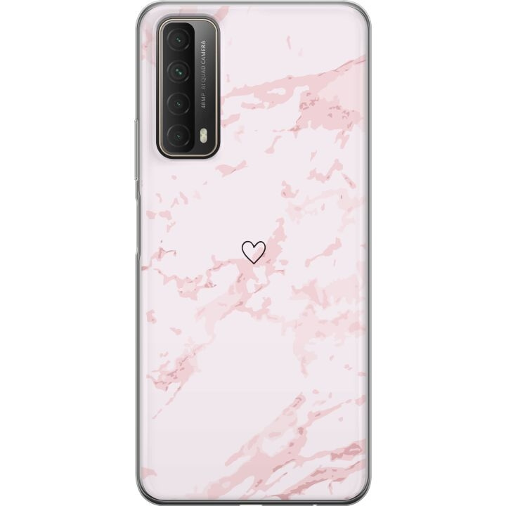 Mobilskal till Huawei P smart 2021 med Rosa Hjärta motiv i gruppen SMARTPHONE & SURFPLATTOR / Mobilskydd / Huawei/Honor hos TP E-commerce Nordic AB (A52723)