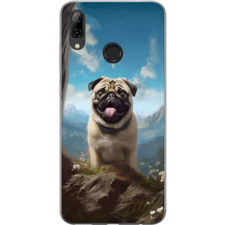 Mobilskal till Huawei P smart 2019 med Glad Hund motiv i gruppen SMARTPHONE & SURFPLATTOR / Mobilskydd / Huawei/Honor hos TP E-commerce Nordic AB (A52772)