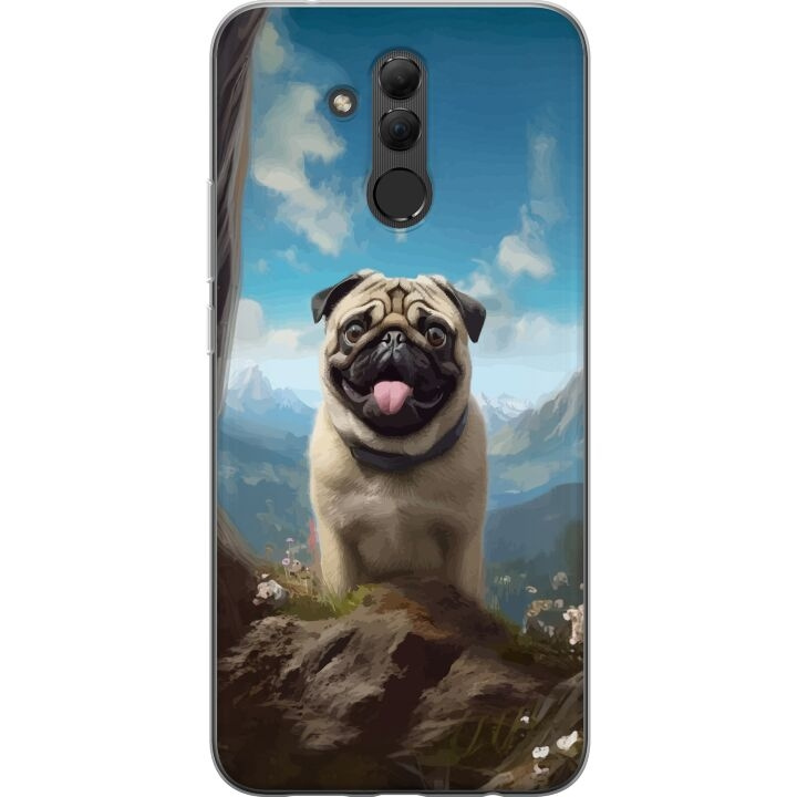 Mobilskal till Huawei Mate 20 lite med Glad Hund motiv i gruppen SMARTPHONE & SURFPLATTOR / Mobilskydd / Huawei/Honor hos TP E-commerce Nordic AB (A52799)
