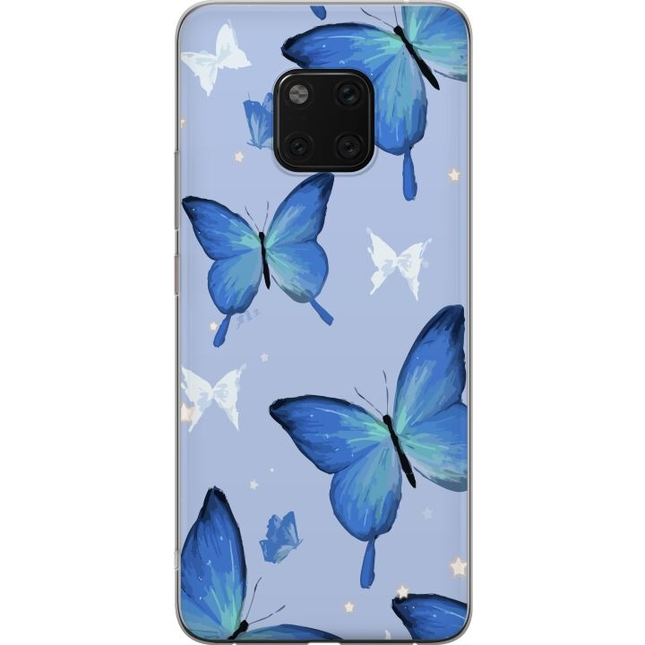 Mobilskal till Huawei Mate 20 Pro med Blå fjärillar motiv i gruppen SMARTPHONE & SURFPLATTOR / Mobilskydd / Huawei/Honor hos TP E-commerce Nordic AB (A52851)