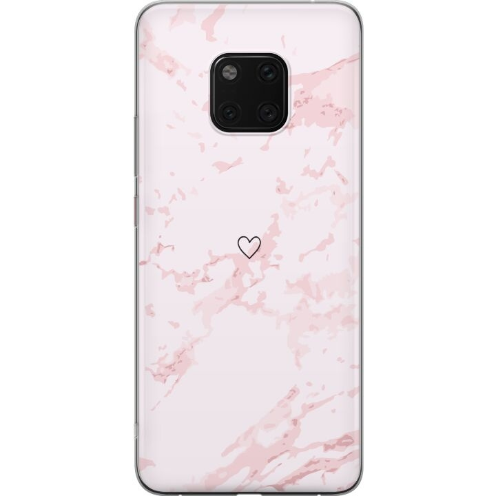Mobilskal till Huawei Mate 20 Pro med Rosa Hjärta motiv i gruppen SMARTPHONE & SURFPLATTOR / Mobilskydd / Huawei/Honor hos TP E-commerce Nordic AB (A52858)