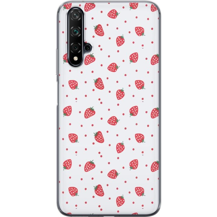 Mobilskal till Huawei nova 5T med Jordgubbar motiv i gruppen SMARTPHONE & SURFPLATTOR / Mobilskydd / Huawei/Honor hos TP E-commerce Nordic AB (A52933)