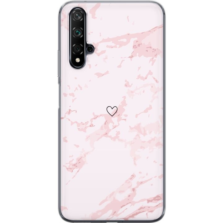 Mobilskal till Huawei nova 5T med Rosa Hjärta motiv i gruppen SMARTPHONE & SURFPLATTOR / Mobilskydd / Huawei/Honor hos TP E-commerce Nordic AB (A52939)