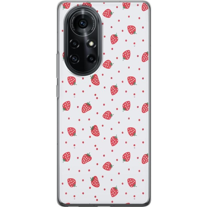 Mobilskal till Huawei nova 8 Pro med Jordgubbar motiv i gruppen SMARTPHONE & SURFPLATTOR / Mobilskydd / Huawei/Honor hos TP E-commerce Nordic AB (A52987)