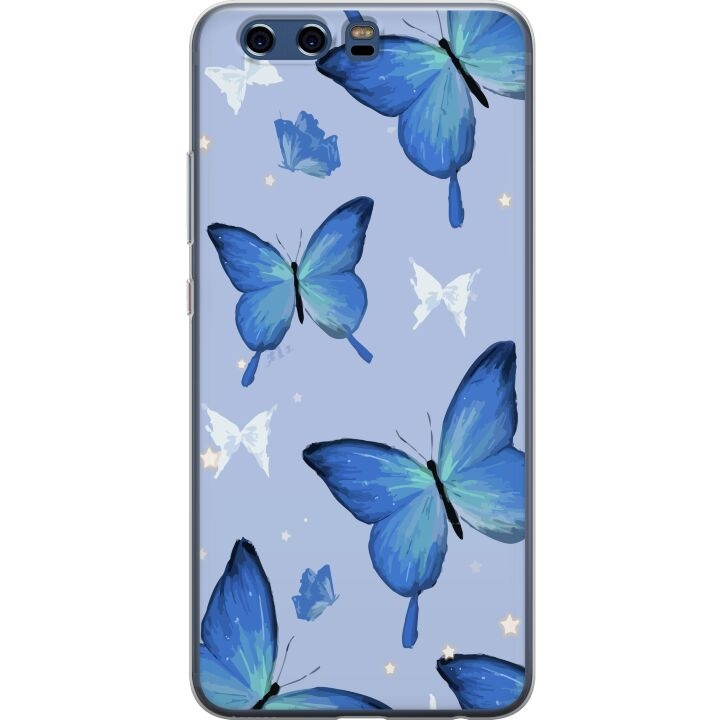Mobilskal till Huawei P10 med Blå fjärillar motiv i gruppen SMARTPHONE & SURFPLATTOR / Mobilskydd / Huawei/Honor hos TP E-commerce Nordic AB (A53013)