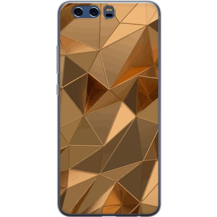 Mobilskal till Huawei P10 med 3D Guld motiv i gruppen SMARTPHONE & SURFPLATTOR / Mobilskydd / Huawei/Honor hos TP E-commerce Nordic AB (A53021)